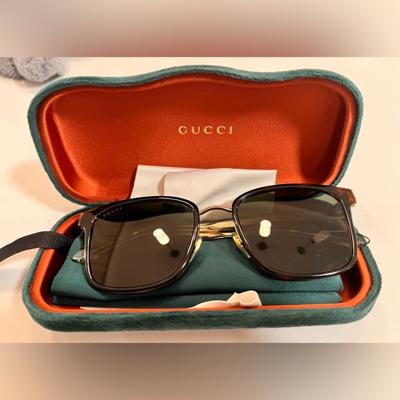 Gucci sunglasses - tortoise - vintage - gold - - Picture 5 of 7